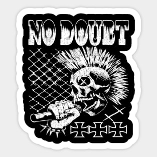 No doubt skull Sticker